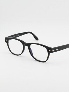 Tom Ford FT5898-B 001 Eyeglasses Black 52mm Square Frame